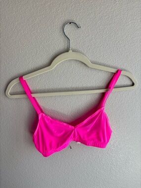 Aerie Neon Pink Unlined Bralette